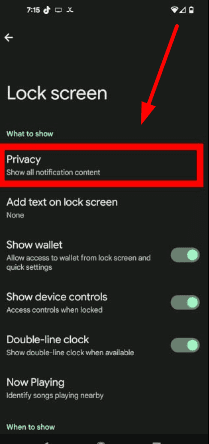 Lock Screen Notifications